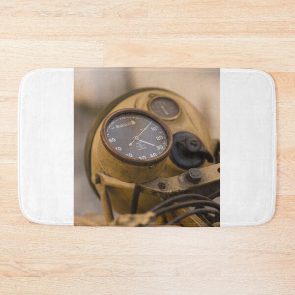 Item preview, Vintage Motorcycle Speedometer And Gauge Close-Up On Rusty Yellow Classic Bike Dashboard designed and sold by Nmallia.