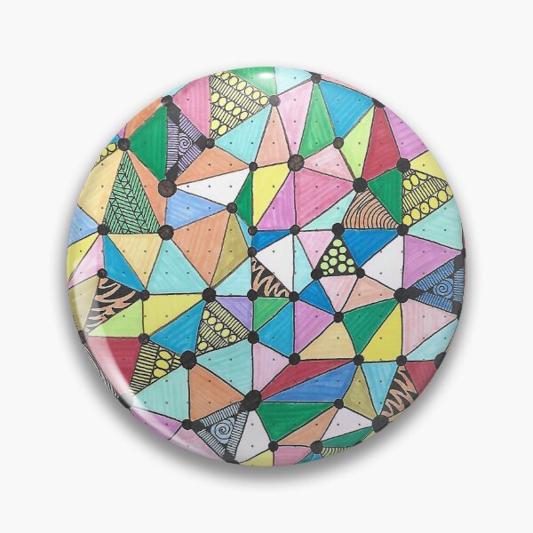 Item preview, Raj - Hand Drawn Geometric ASMR Traingle Pattern designed and sold by AJPrettyObscene.