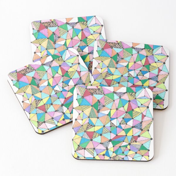 Item preview, Raj - Hand Drawn Geometric ASMR Traingle Pattern designed and sold by AJPrettyObscene.