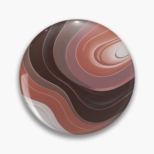 Item preview, Boho Minimalist Marble Waves Brown Burnt Orange Terracotta designed and sold by LEILA ART SPACE.