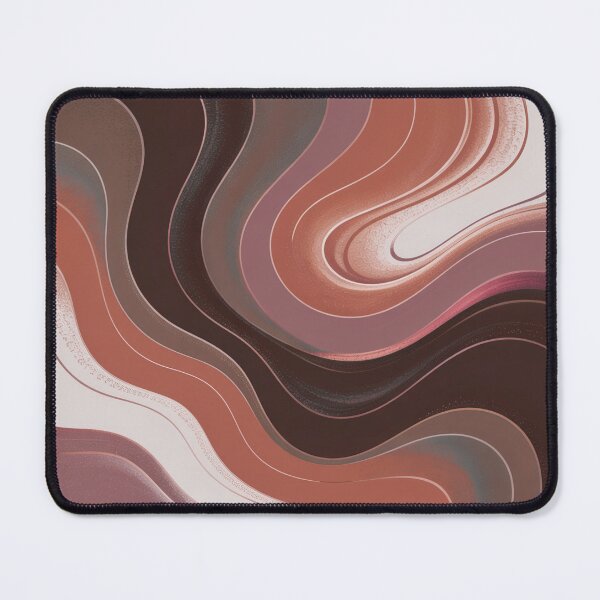 Item preview, Boho Minimalist Marble Waves Brown Burnt Orange Terracotta designed and sold by LEILA ART SPACE.