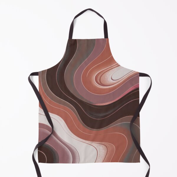 Item preview, Boho Minimalist Marble Waves Brown Burnt Orange Terracotta designed and sold by LEILA ART SPACE.