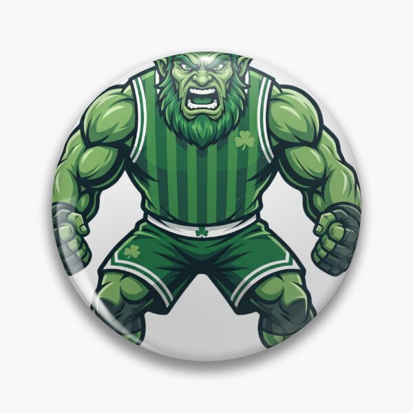 Item preview, Angry Leprechaun Basketball Player Sports Mascot designed and sold by Pandora´s Box.