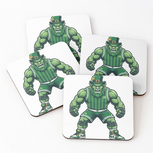 Item preview, Angry Leprechaun Basketball Player Sports Mascot designed and sold by Pandora´s Box.