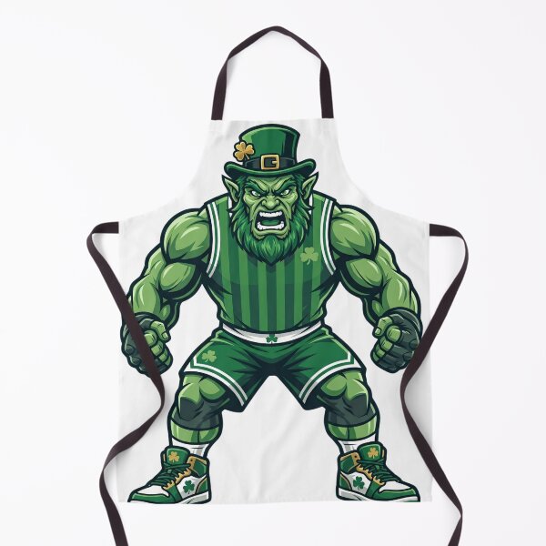 Item preview, Angry Leprechaun Basketball Player Sports Mascot designed and sold by Pandora´s Box.