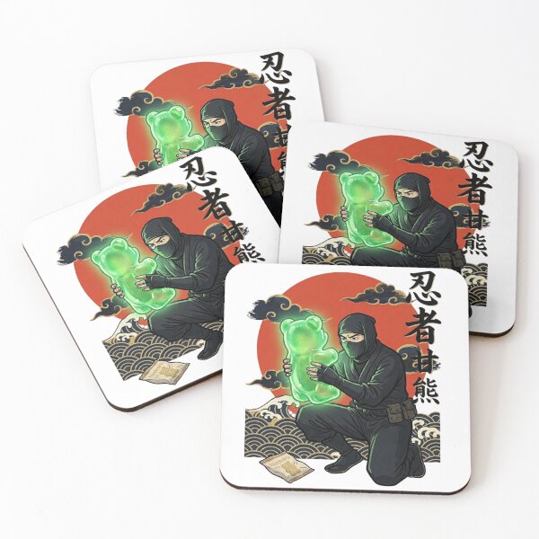 Item preview, Ninja Analyzing Giant Glowing Gummy Bear designed and sold by hiomarujapan.