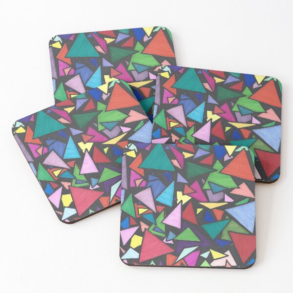 Item preview, Sacred Shapes - Hand Drawn Bright Geometric Triangle Pattern designed and sold by AJPrettyObscene.