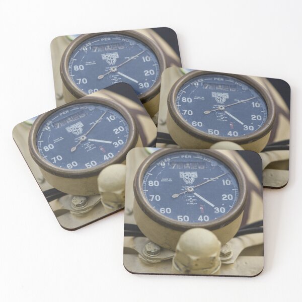 Item preview, Vintage Motorcycle Speedometer And Gauge Close-Up On Rusty Yellow Classic Bike Dashboard designed and sold by Nmallia.