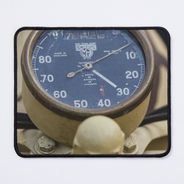 Item preview, Vintage Motorcycle Speedometer And Gauge Close-Up On Rusty Yellow Classic Bike Dashboard designed and sold by Nmallia.