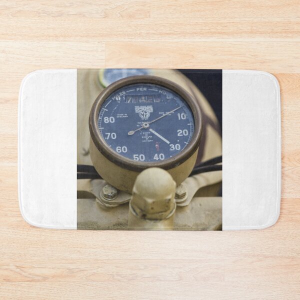 Item preview, Vintage Motorcycle Speedometer And Gauge Close-Up On Rusty Yellow Classic Bike Dashboard designed and sold by Nmallia.