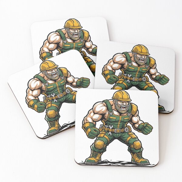 Item preview, Aggressive Steel Worker Football Player Sports Mascot designed and sold by Pandora´s Box.