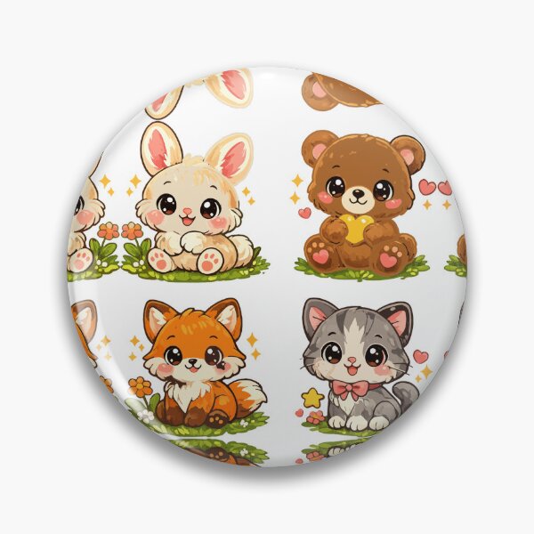 Item preview, Meadow Friends Quartet designed and sold by inkioboutique.