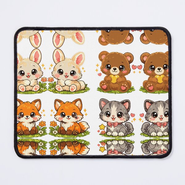 Item preview, Meadow Friends Quartet designed and sold by inkioboutique.