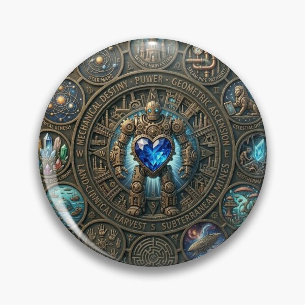 Item preview, The Great Cyberetic Divination: Gear-Soul and the Labyrinth of Time designed and sold by PureDesignLab1.