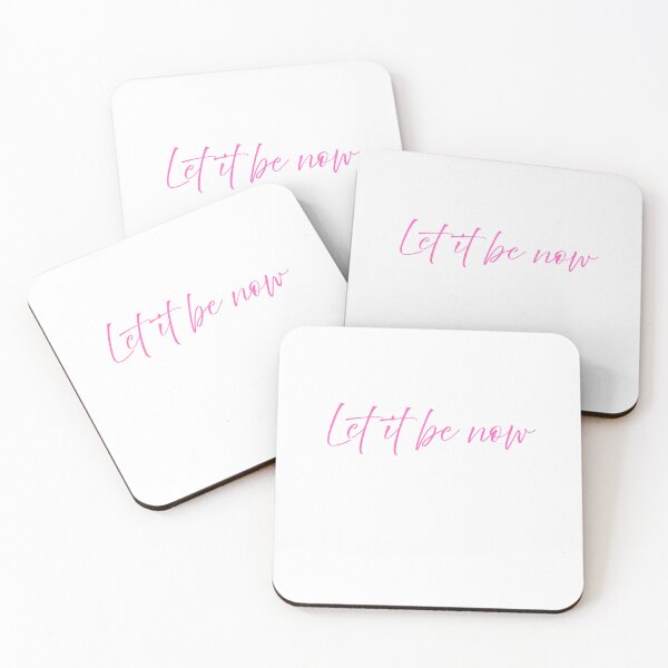 Item preview, Let It Be Now Pink Script Typography Minimal Aesthetic Quote Design designed and sold by onubi.