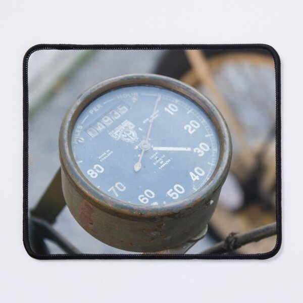 Item preview, Vintage Motorcycle Speedometer And Gauge Close-Up On Rusty Yellow Classic Bike Dashboard designed and sold by Nmallia.