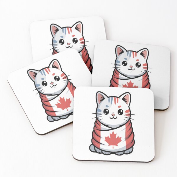 Item preview, Victoria Day Canada Cat | Kawaii Style | Cat Lovers designed and sold by InspiredCreatives.