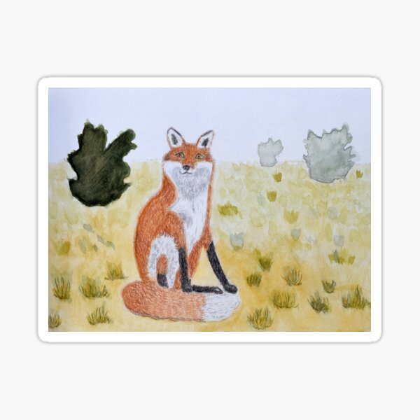 Item preview, A Little Fox, Contemplating  designed and sold by lisavonbiela.