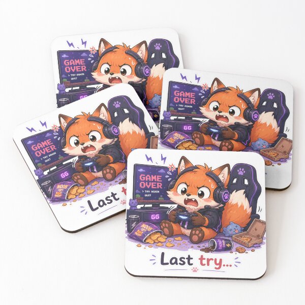 Item preview, Fox Gamer Last Try Rage Quit Moment designed and sold by Sadia  Jannat.