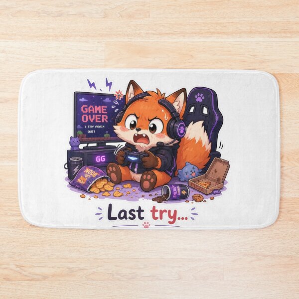 Item preview, Fox Gamer Last Try Rage Quit Moment designed and sold by Sadia  Jannat.