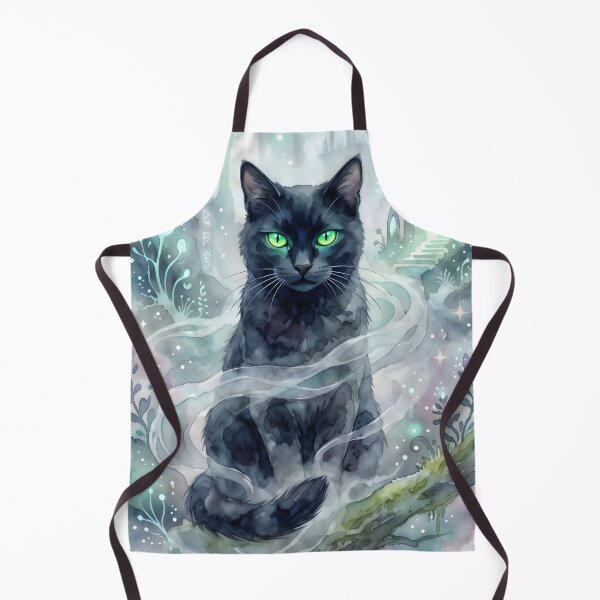 Item preview, Mystical Black Cat Felis Catus Spirit Forest designed and sold by RubisLeaf.
