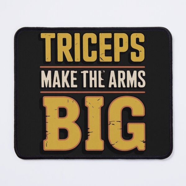 Item preview, Triceps Make the Arms Big – Gym Motivation Workout Design designed and sold by Sparkofart07.
