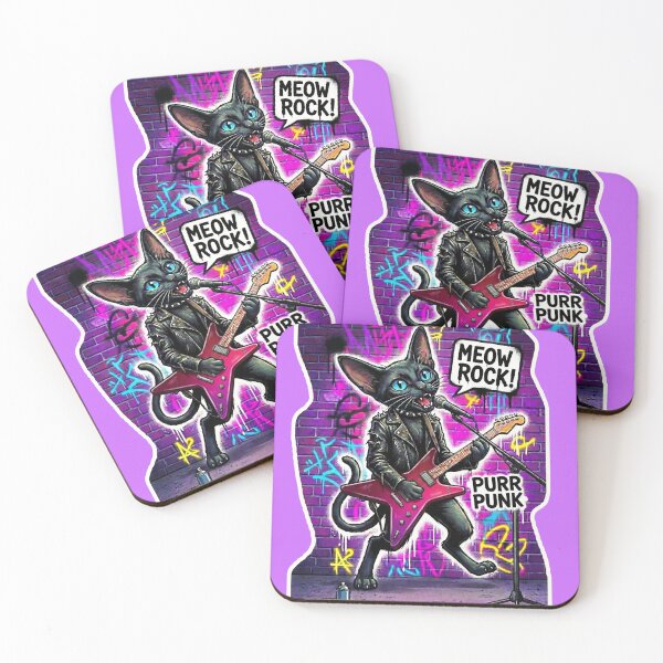 Item preview, Cat rock guitarist. designed and sold by design7mylavica.