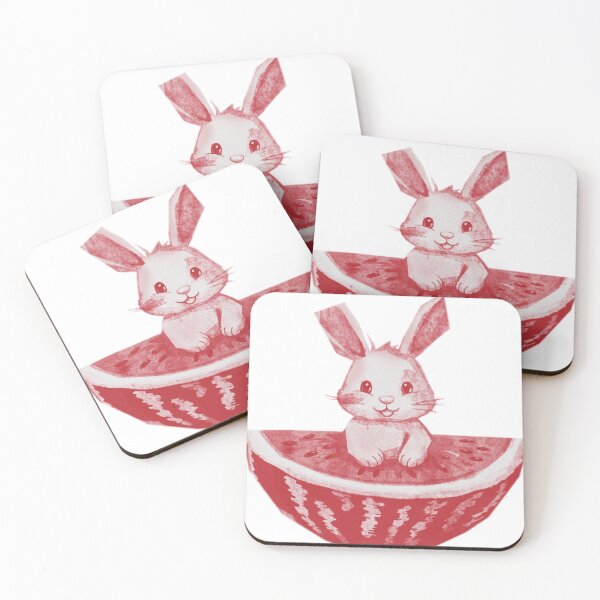 Item preview, Cute Bunny Inside Watermelon designed and sold by kinpirks.