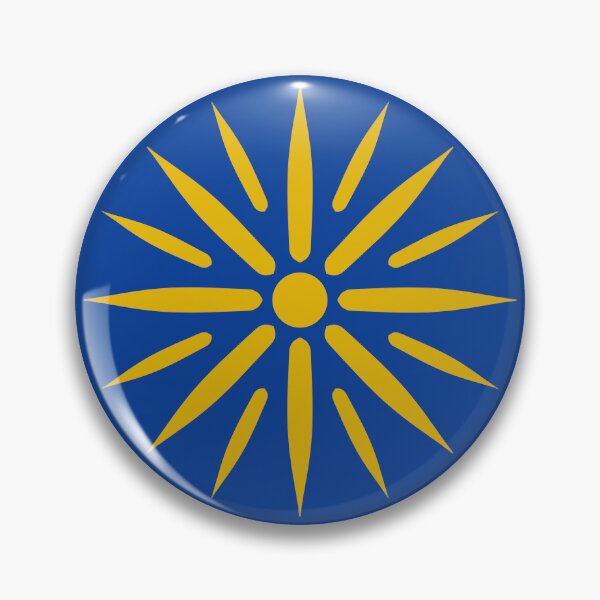 Item preview, Vergina sun on a blue background designed and sold by Provinces de France.