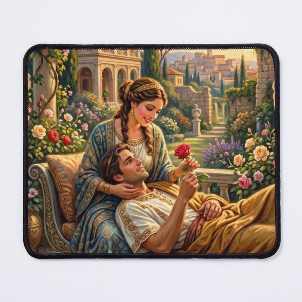 Item preview, A couple in a flower garden designed and sold by PP&RAINBOW SHOP.