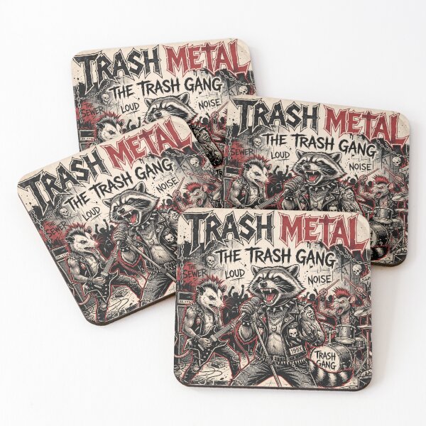 Item preview, The Trash Gang: Loud & Heavy Trash Metal Concert Poster designed and sold by Joruproyect.