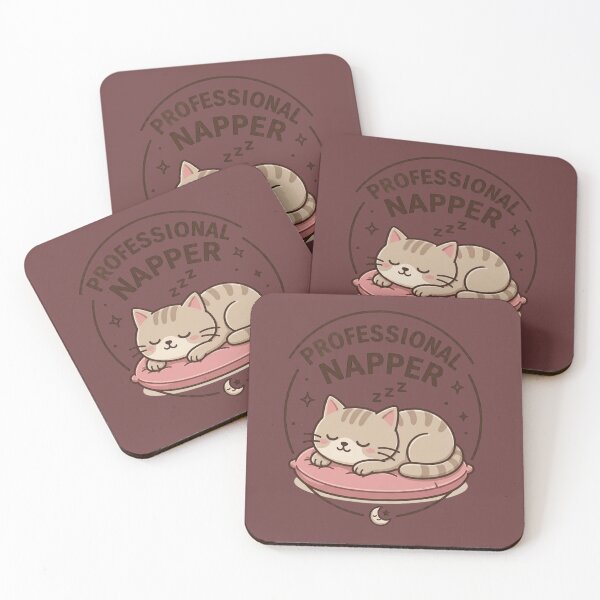 Item preview, Funny Sleeping Cat Illustration designed and sold by Log77.