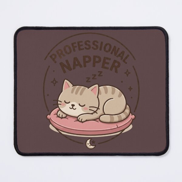 Item preview, Funny Sleeping Cat Illustration designed and sold by Log77.