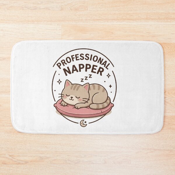 Item preview, Funny Sleeping Cat Illustration designed and sold by Log77.