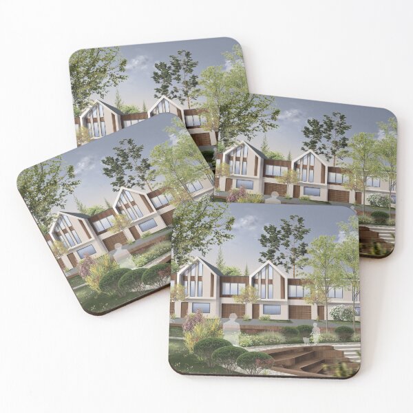 Item preview, Modern Townhouses with Landscape Design designed and sold by Ескіз-ілона.