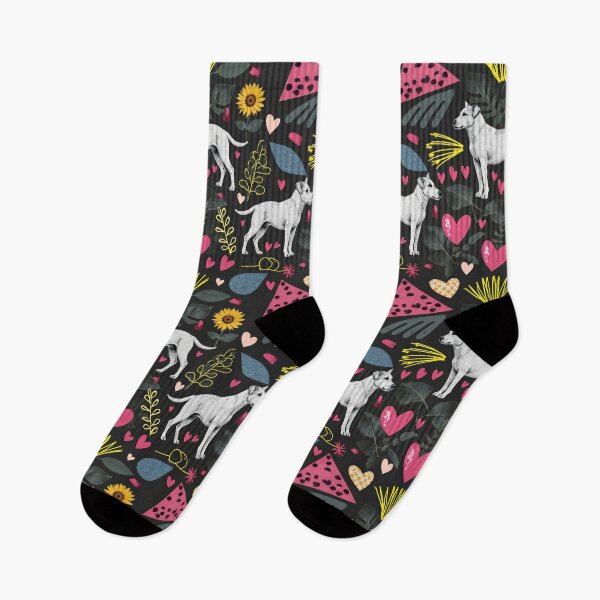 Item preview, Playful Dogs, Hearts and Botanical Pattern Valentine's Day designed and sold by LisaTumi.art.
