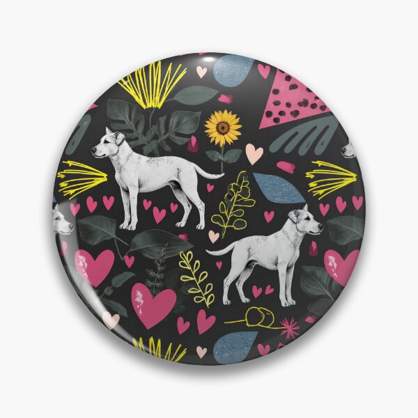 Item preview, Playful Dogs, Hearts and Botanical Pattern Valentine's Day designed and sold by LisaTumi.art.