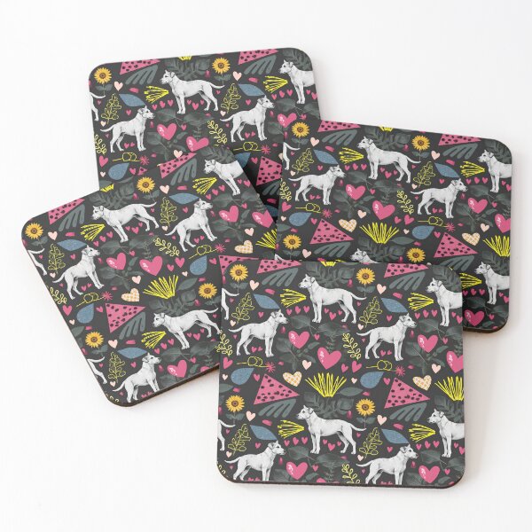 Item preview, Playful Dogs, Hearts and Botanical Pattern Valentine's Day designed and sold by LisaTumi.art.