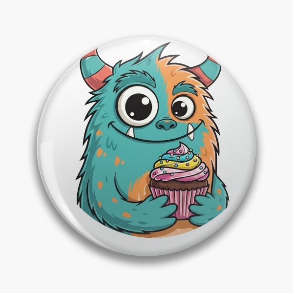 Item preview, Cute Cupcake Monster Have A Sweet Day Cartoon designed and sold by ArtdesignsA.