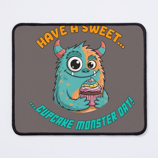 Item preview, Cute Cupcake Monster Have A Sweet Day Cartoon designed and sold by ArtdesignsA.