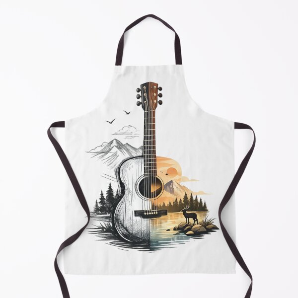 Item preview, Guitar Nature Silhouette Essential T-Shirt designed and sold by SoftSproutstu.