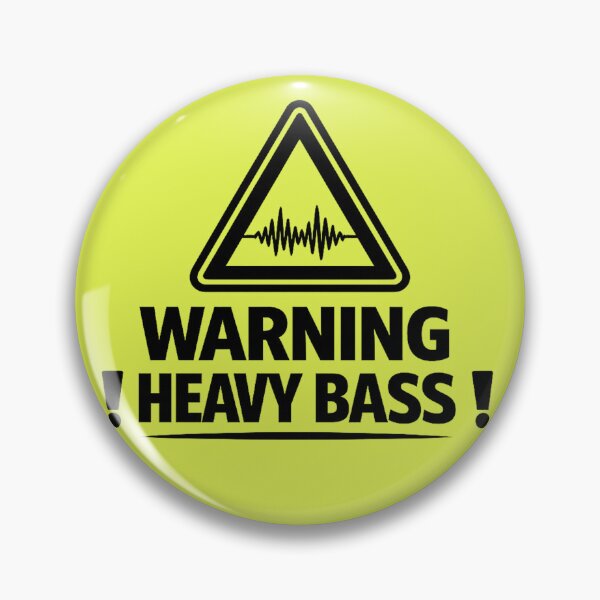 Item preview, Warning Heavy Bass designed and sold by  ZenRave Designs.