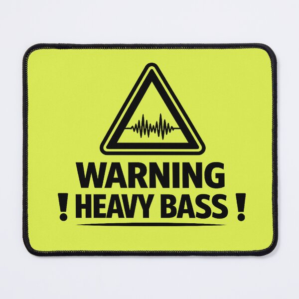 Item preview, Warning Heavy Bass designed and sold by  ZenRave Designs.