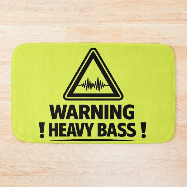Item preview, Warning Heavy Bass designed and sold by  ZenRave Designs.