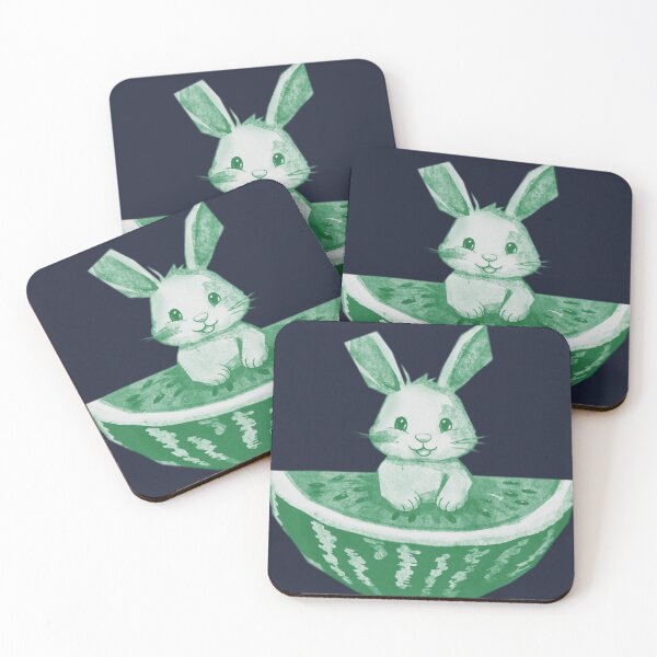 Item preview, Cute Bunny Inside Watermelon designed and sold by kinpirks.