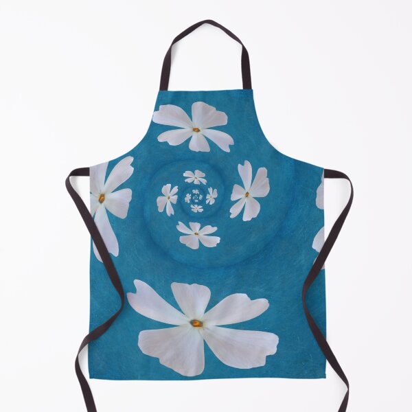 Aperçu de l'œuvre White Phlox Soft Floral Pattern – Blue Botanical Aesthetic créée et vendue par SilentBloomLab.