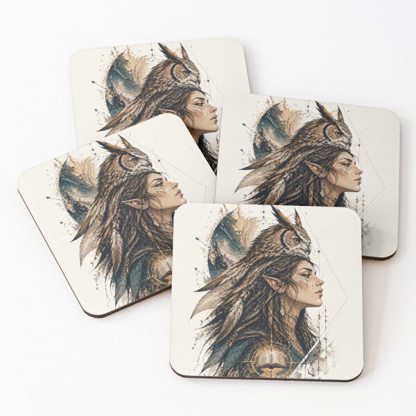 Item preview, The Power of Knowledge – Owl Spirit Wisdom Art designed and sold by InnerwayStudio.