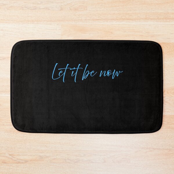 Artikelvorschau, Let It Be Now – Blaue Schrift – Minimalistisches Zitat – Dunkles ästhetisches Design entworfen und verkauft von onubi.