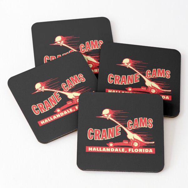 Item preview, Crane Cams Hallandale Florida, vintage drag racing - yellowed print designed and sold by retropetrol.