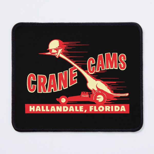 Item preview, Crane Cams Hallandale Florida, vintage drag racing - yellowed print designed and sold by retropetrol.